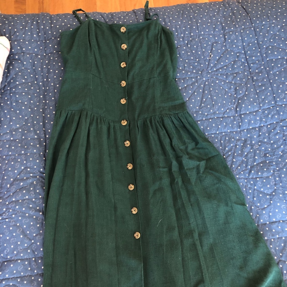 Hunter Green midi dress